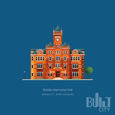Original Illustration of Biddle Memorial Hall