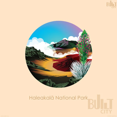 Original Illustration of Haleakala National Park
