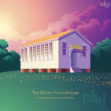 Original Illustration of Siloam Schoolhouse